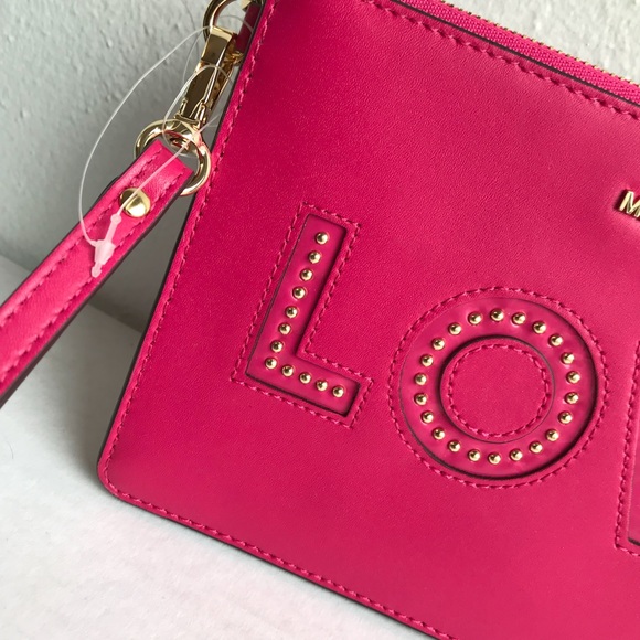 SOLD 🆕 Michael Kors Leather Wristlet - Picture 4 of 8